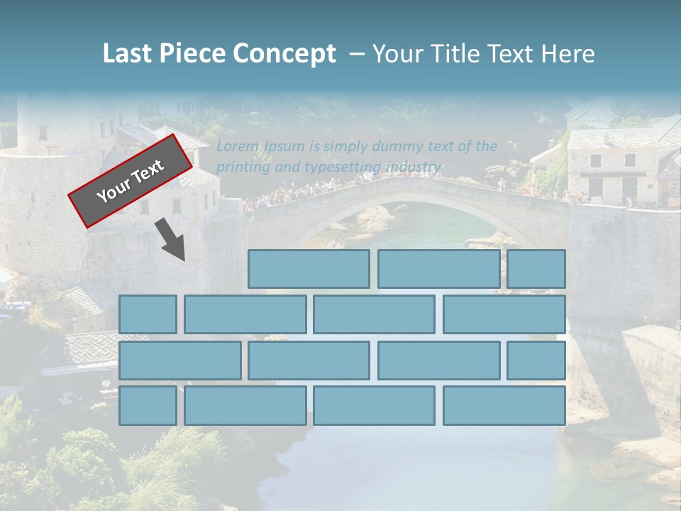 A Bridge Over A River In A City PowerPoint Template