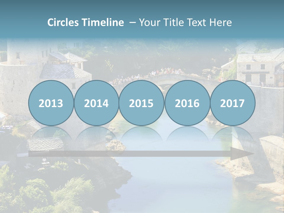 A Bridge Over A River In A City PowerPoint Template
