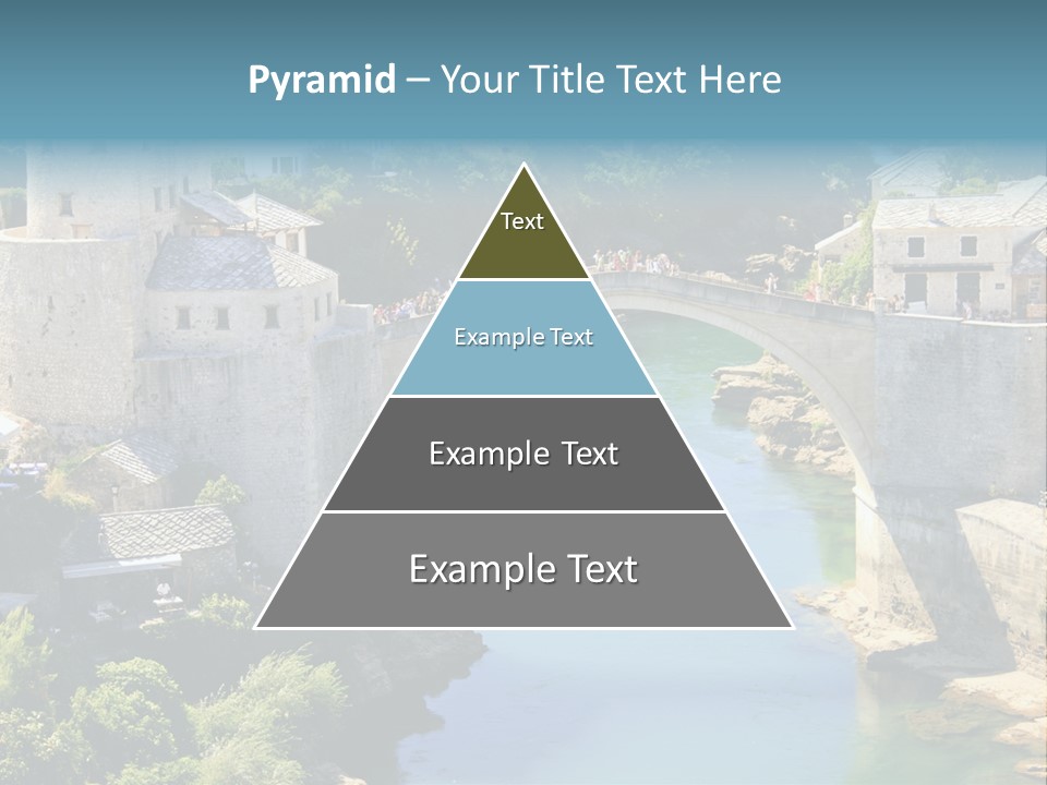 A Bridge Over A River In A City PowerPoint Template