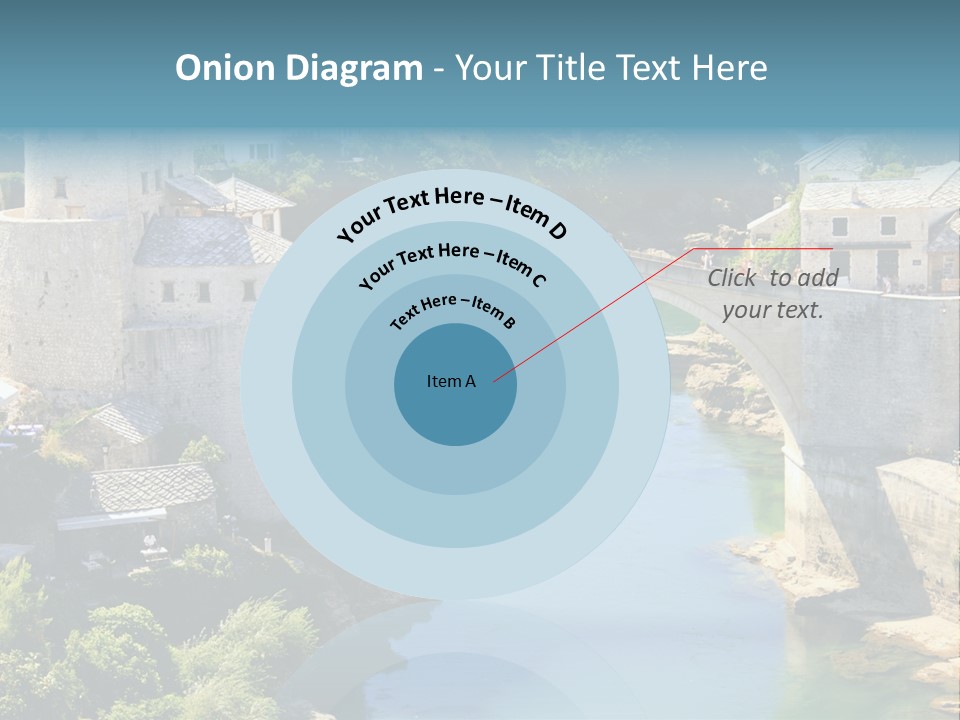 A Bridge Over A River In A City PowerPoint Template