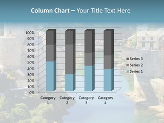 A Bridge Over A River In A City PowerPoint Template