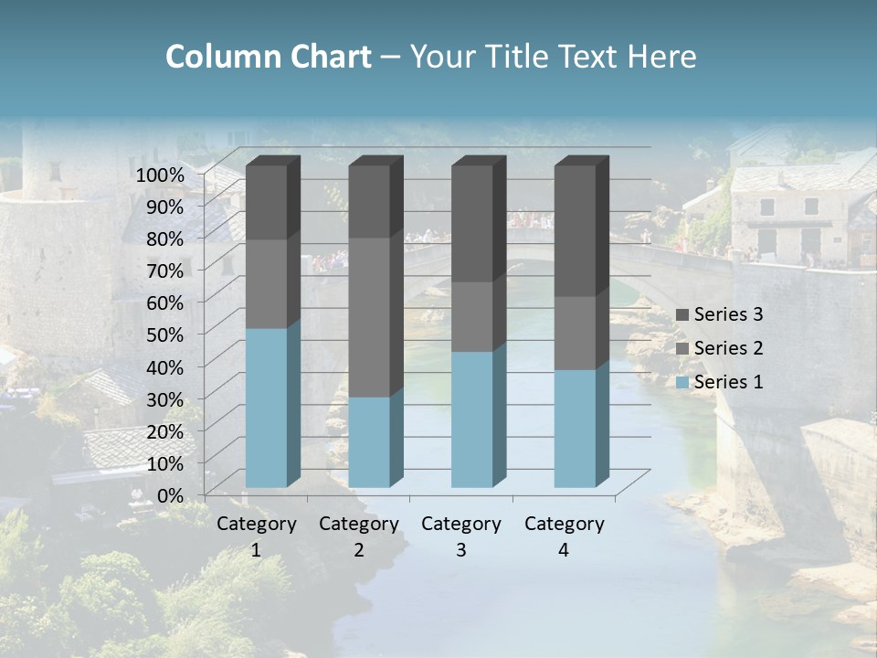 A Bridge Over A River In A City PowerPoint Template