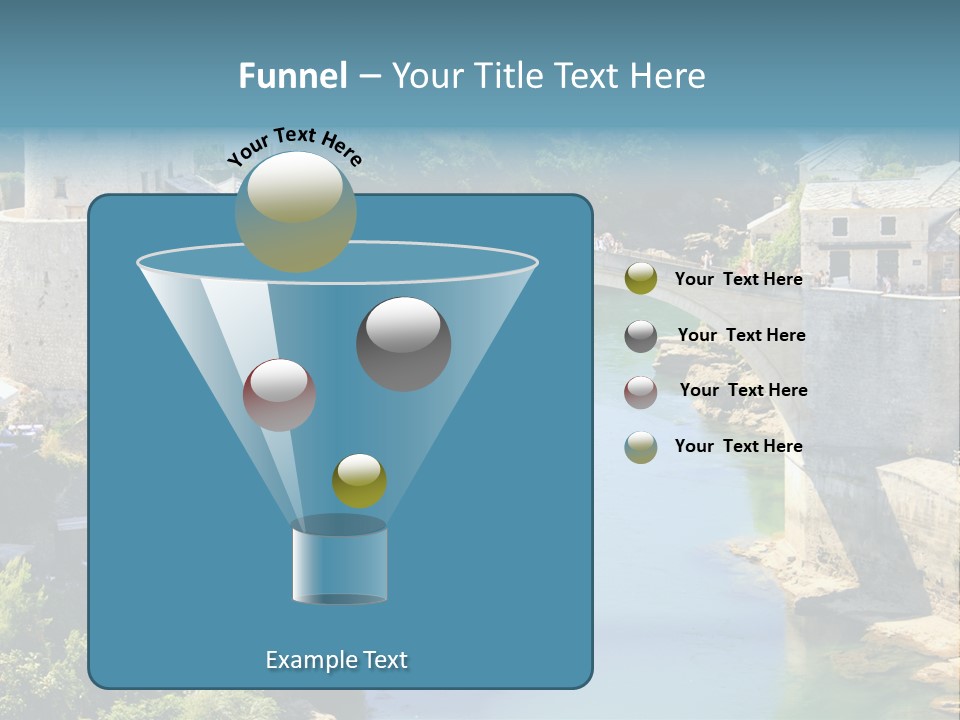 A Bridge Over A River In A City PowerPoint Template