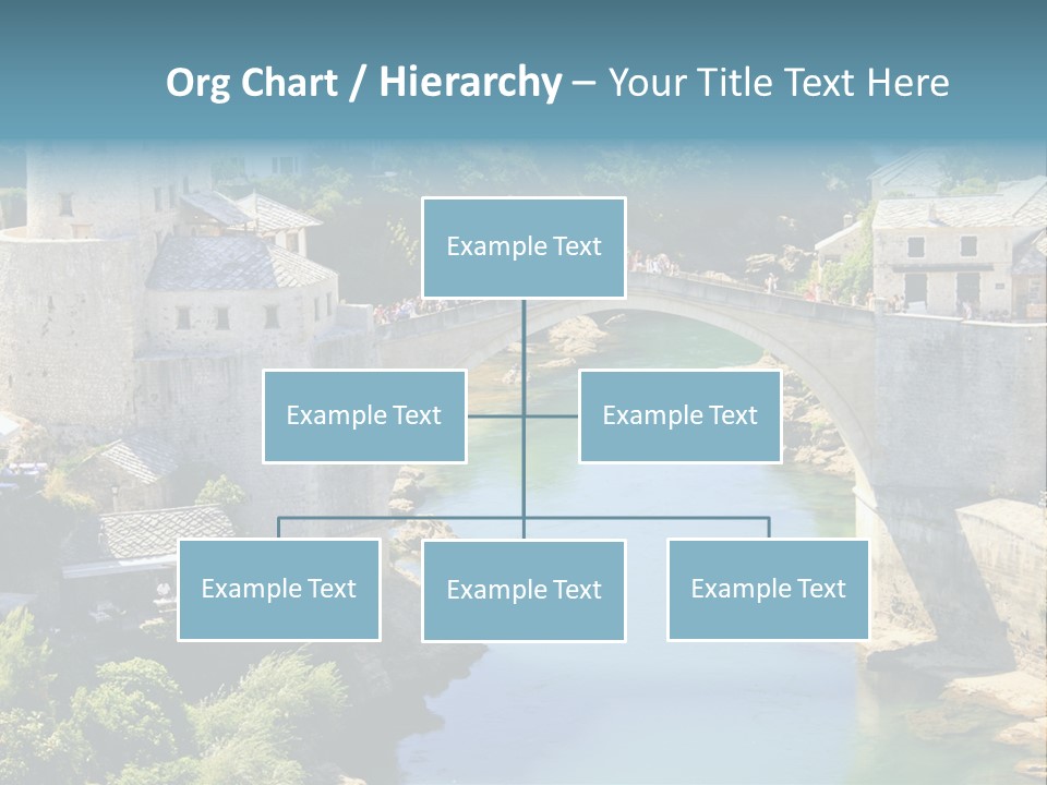 A Bridge Over A River In A City PowerPoint Template