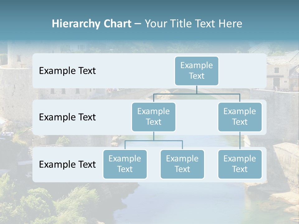 A Bridge Over A River In A City PowerPoint Template