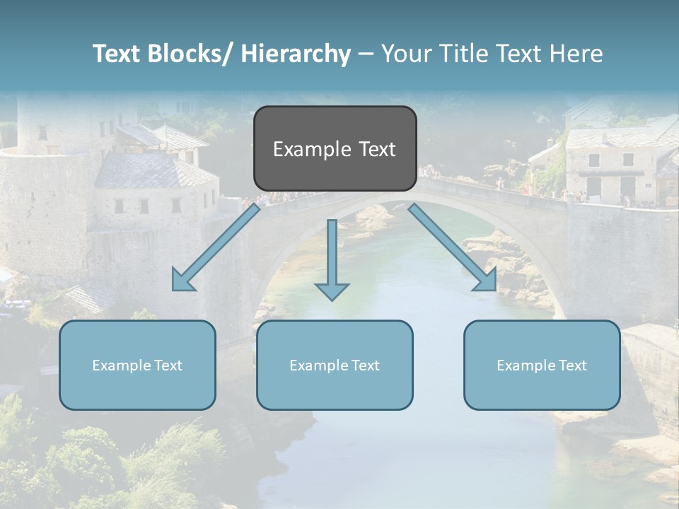 A Bridge Over A River In A City PowerPoint Template