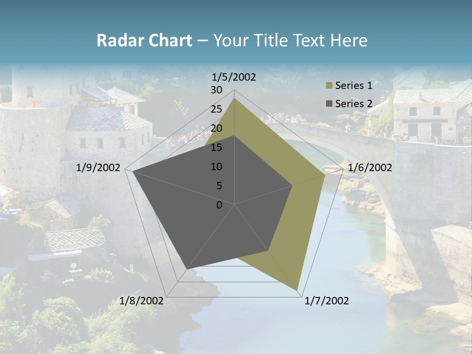 A Bridge Over A River In A City PowerPoint Template
