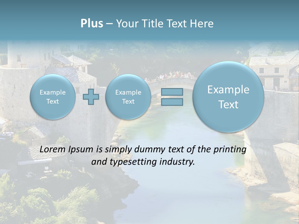 A Bridge Over A River In A City PowerPoint Template