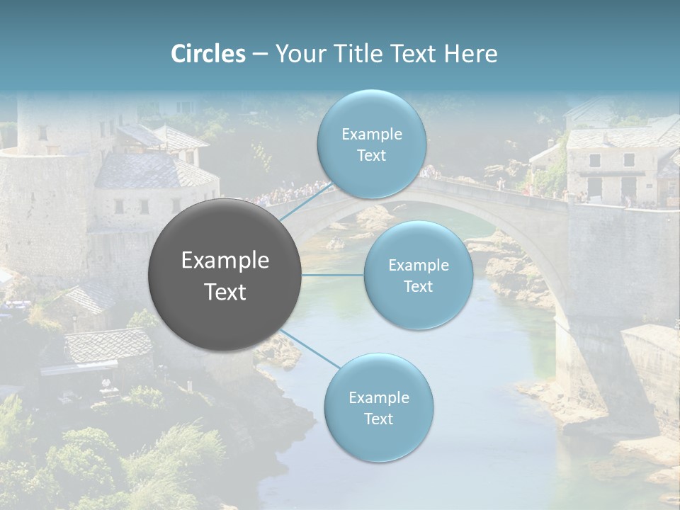 A Bridge Over A River In A City PowerPoint Template