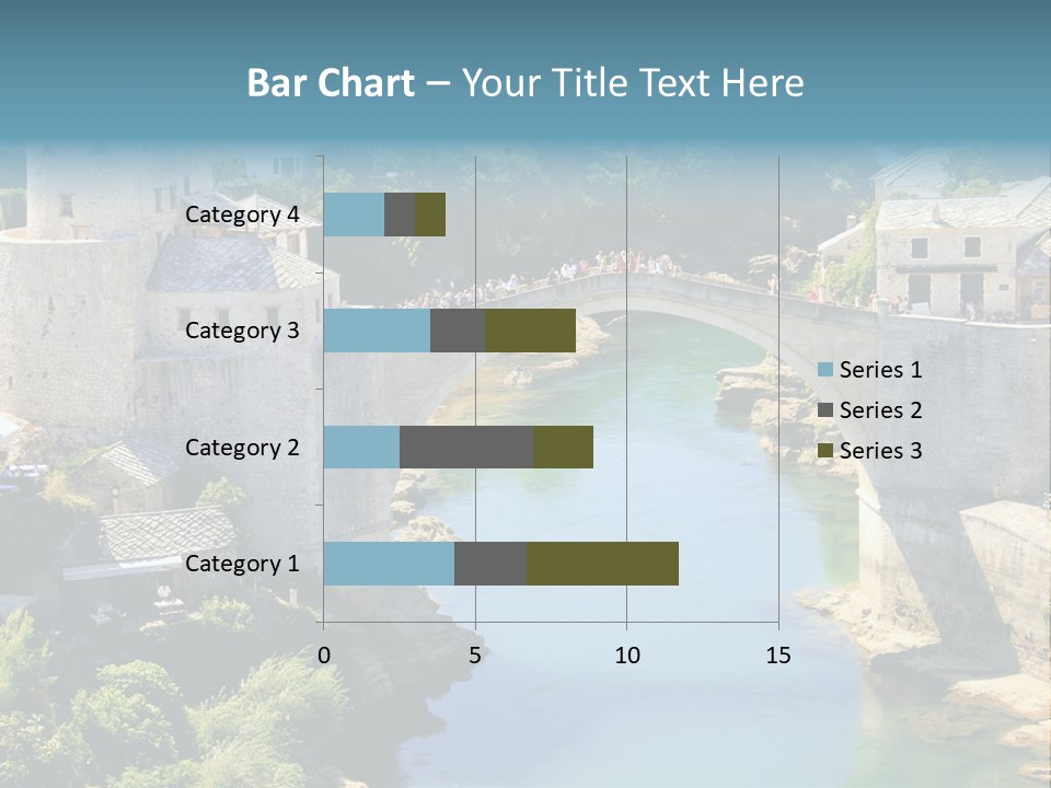 A Bridge Over A River In A City PowerPoint Template