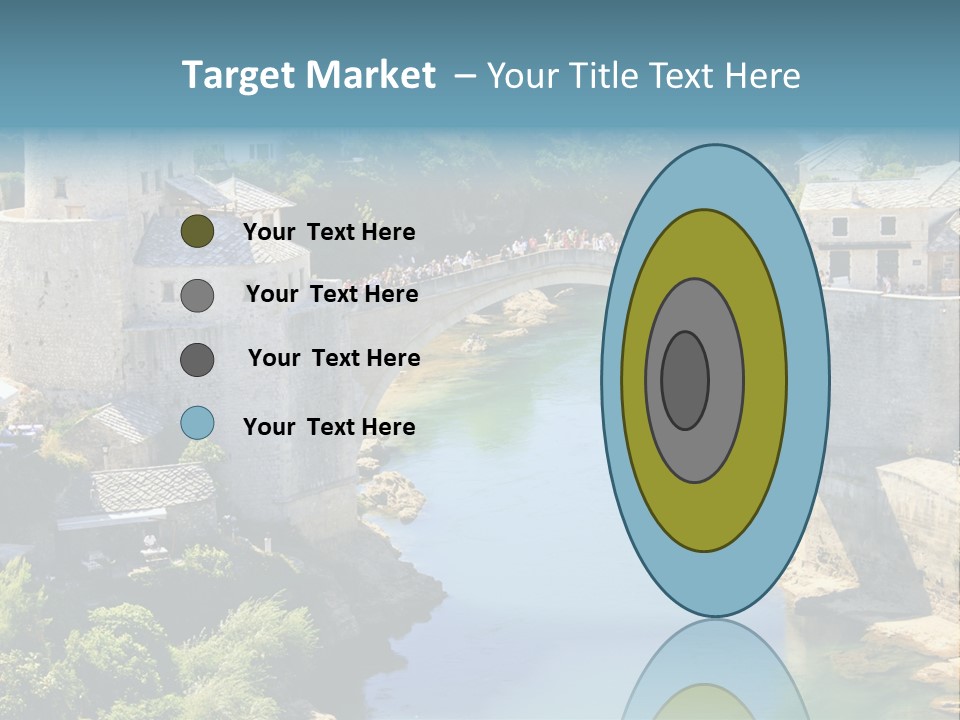 A Bridge Over A River In A City PowerPoint Template