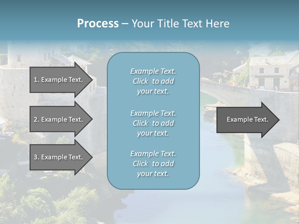 A Bridge Over A River In A City PowerPoint Template