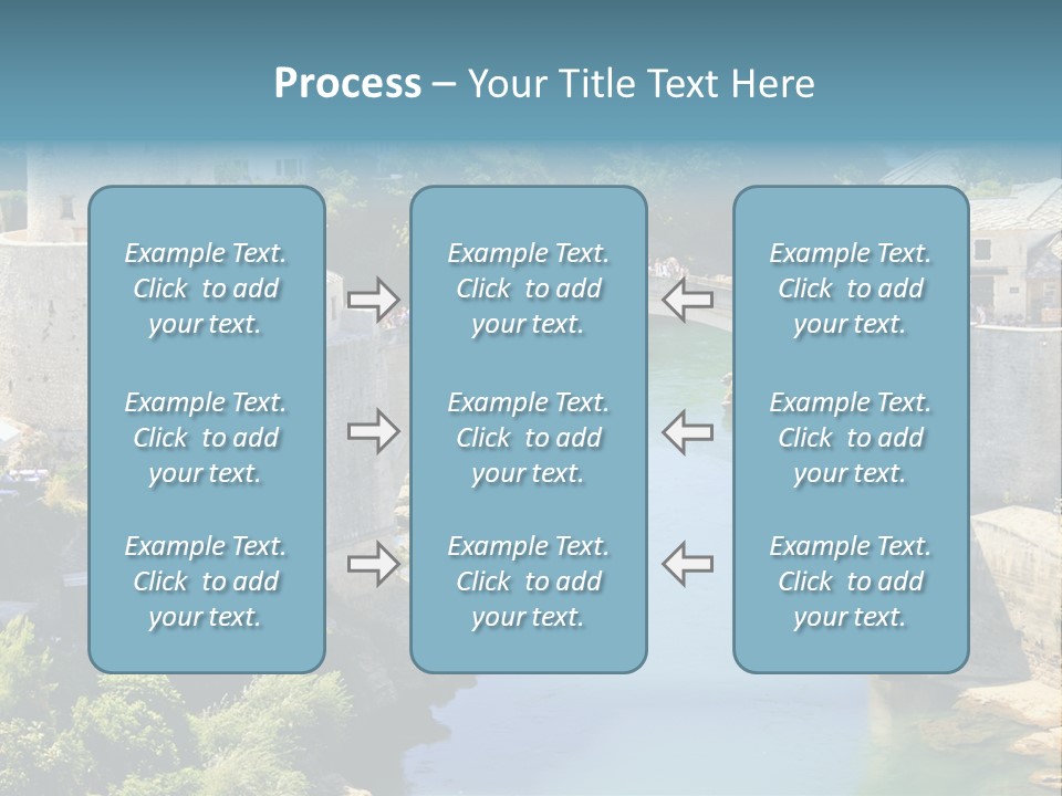 A Bridge Over A River In A City PowerPoint Template