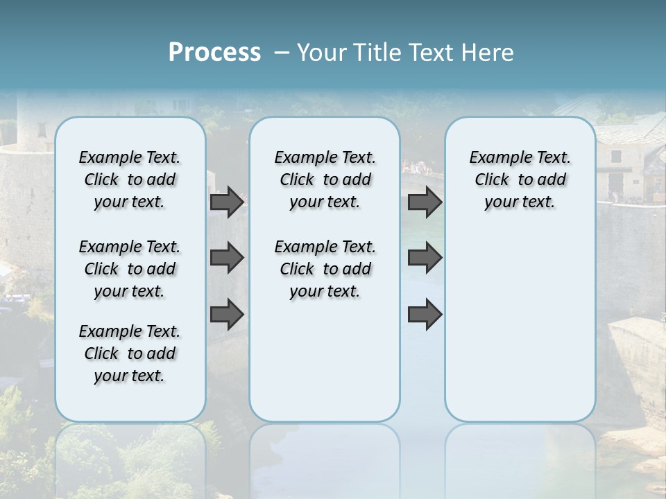 A Bridge Over A River In A City PowerPoint Template