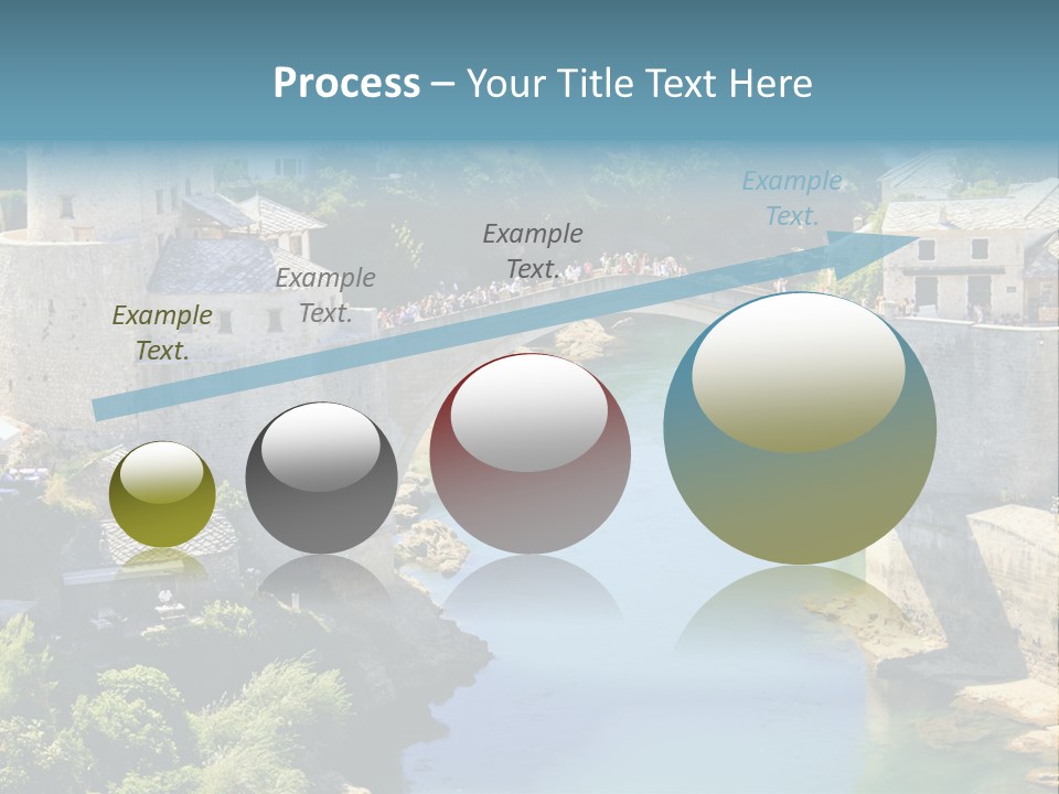 A Bridge Over A River In A City PowerPoint Template