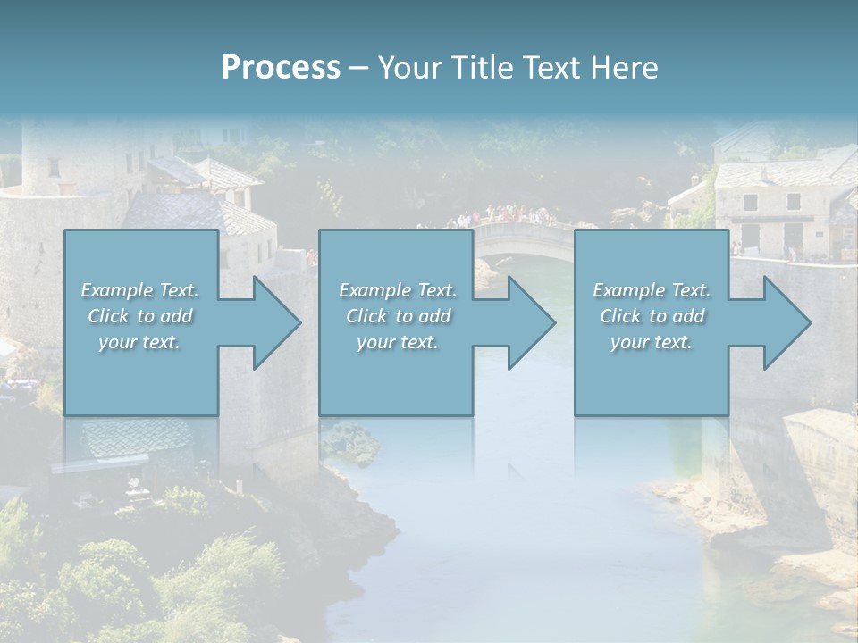 A Bridge Over A River In A City PowerPoint Template