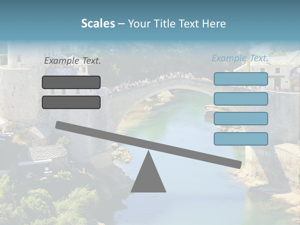 A Bridge Over A River In A City PowerPoint Template