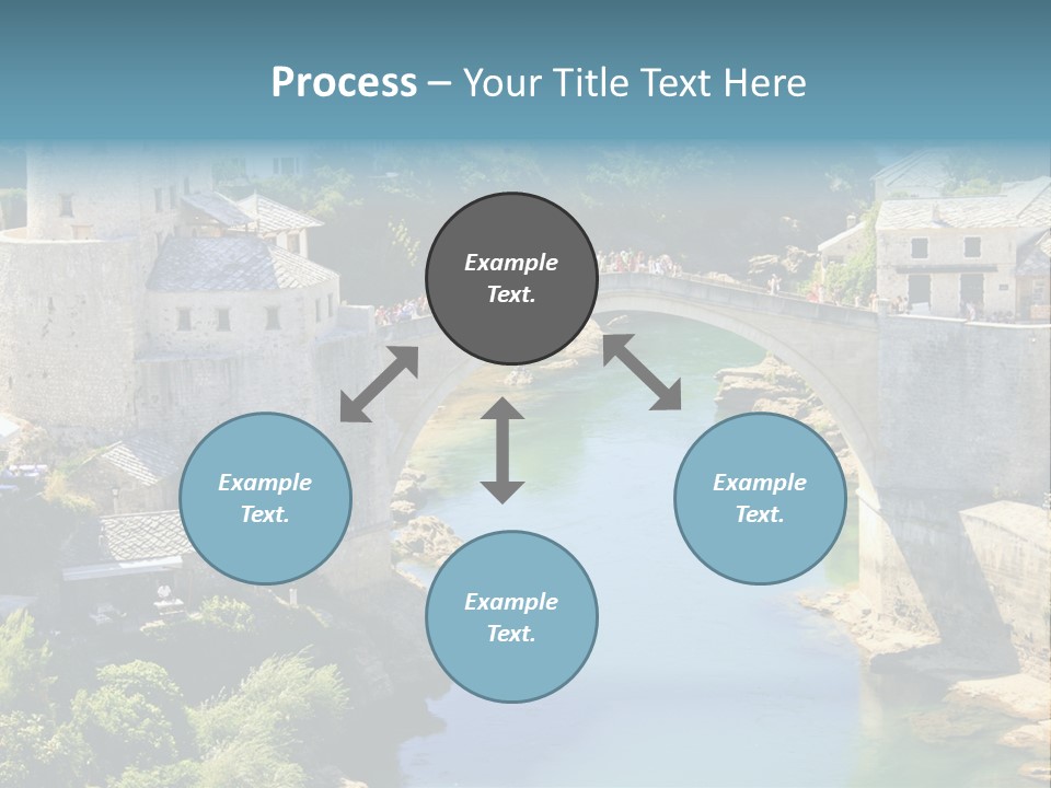 A Bridge Over A River In A City PowerPoint Template