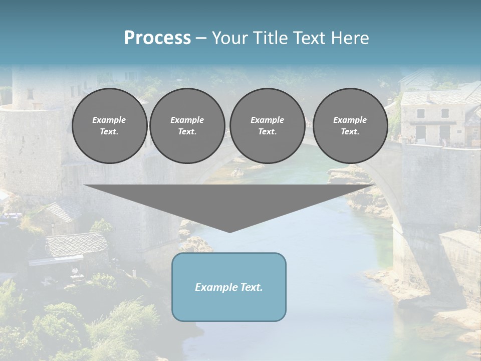 A Bridge Over A River In A City PowerPoint Template