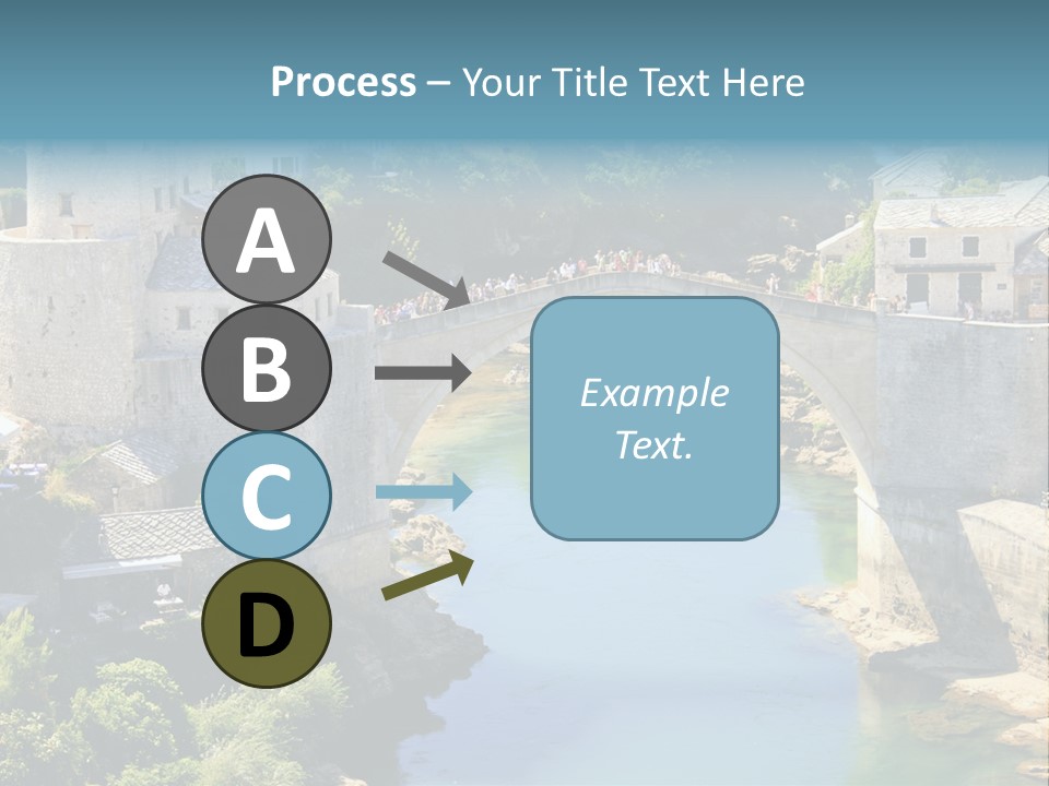 A Bridge Over A River In A City PowerPoint Template