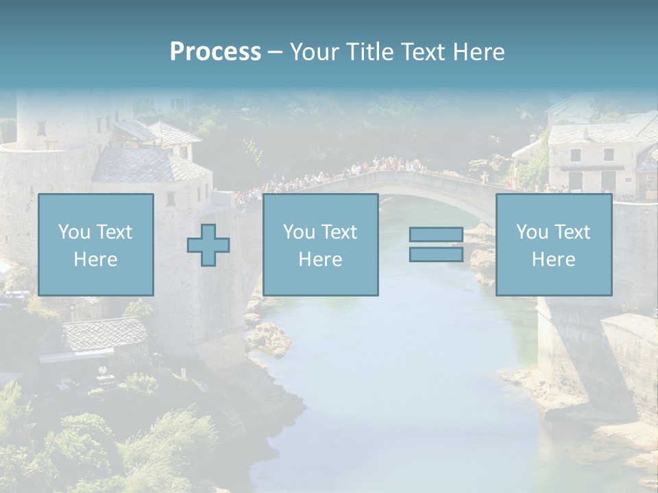 A Bridge Over A River In A City PowerPoint Template