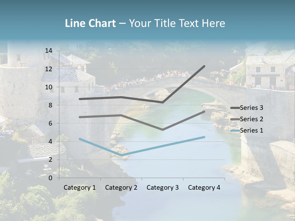 A Bridge Over A River In A City PowerPoint Template