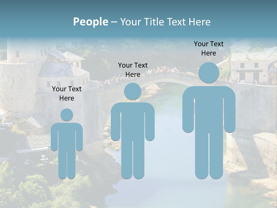 A Bridge Over A River In A City PowerPoint Template