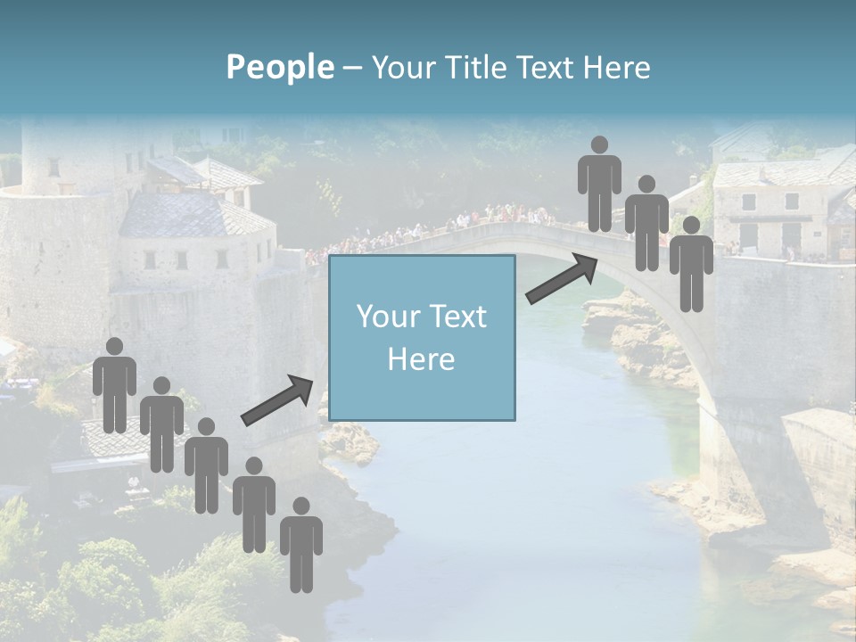 A Bridge Over A River In A City PowerPoint Template