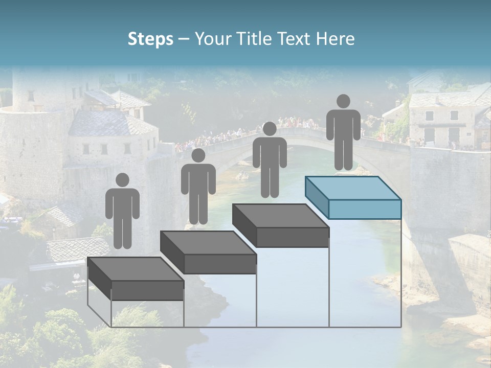 A Bridge Over A River In A City PowerPoint Template