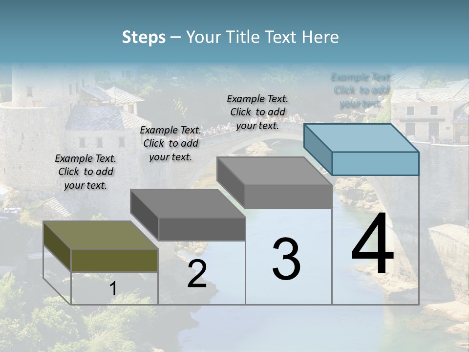 A Bridge Over A River In A City PowerPoint Template