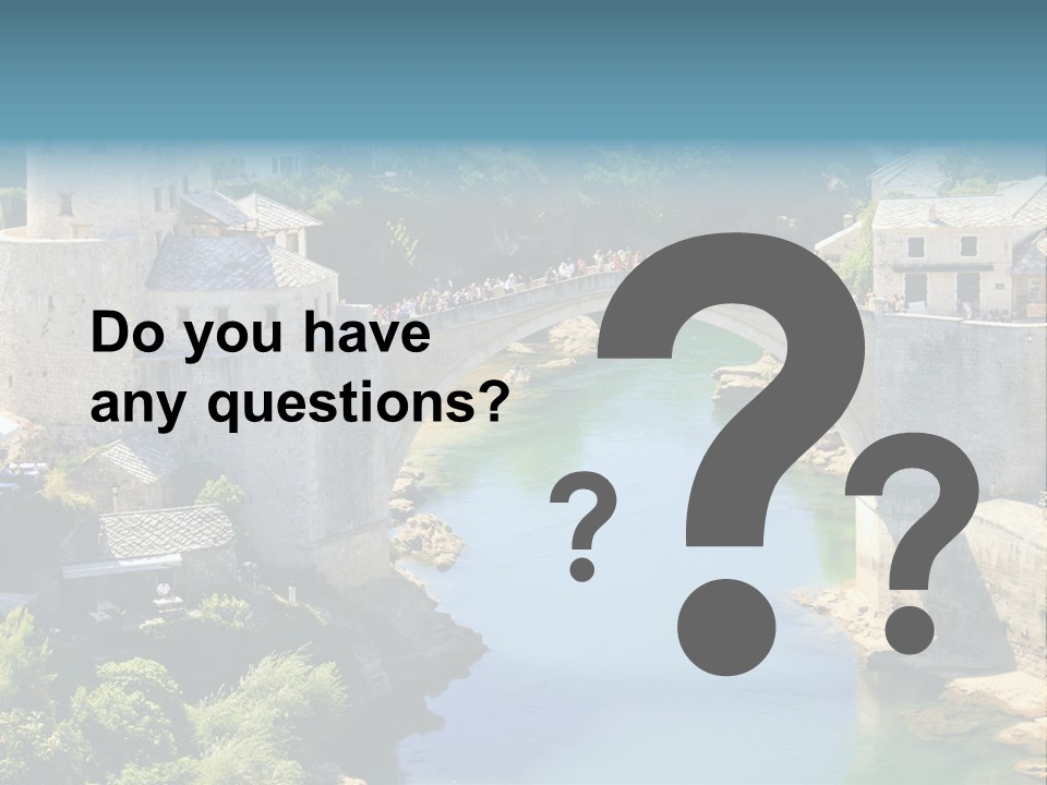 A Bridge Over A River In A City PowerPoint Template