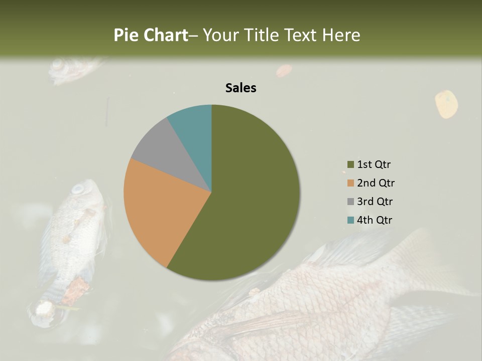 A Group Of Fish Floating On Top Of A Body Of Water PowerPoint Template