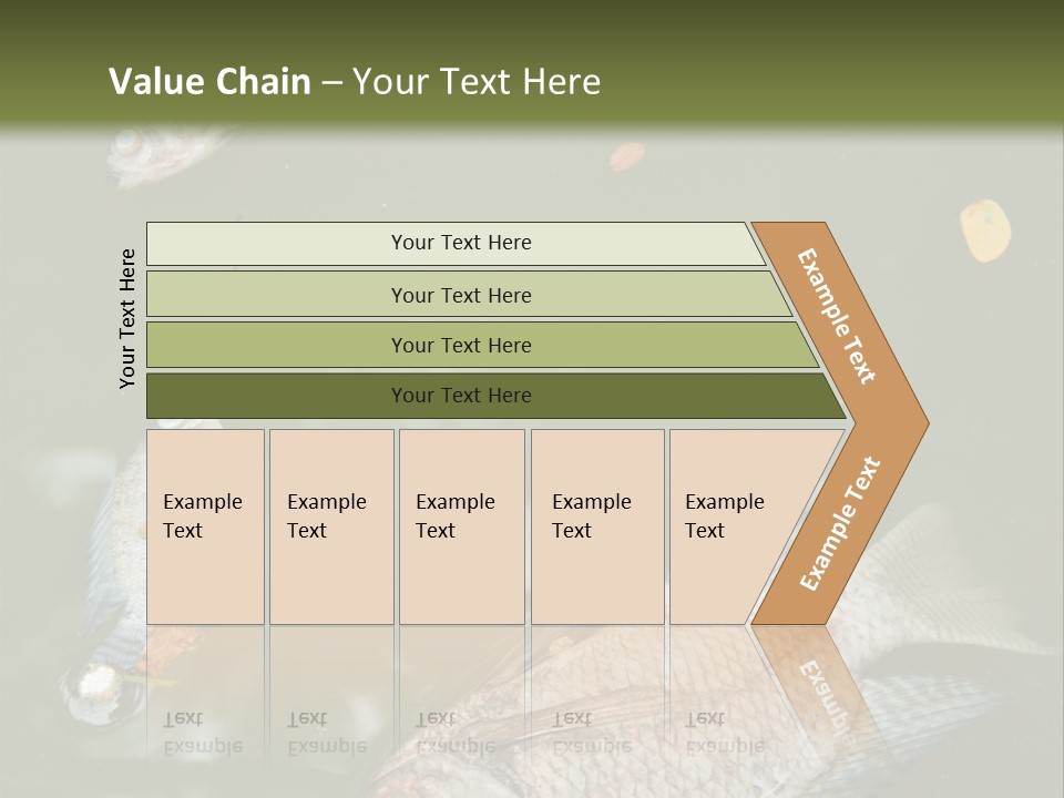 A Group Of Fish Floating On Top Of A Body Of Water PowerPoint Template