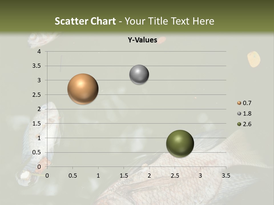 A Group Of Fish Floating On Top Of A Body Of Water PowerPoint Template