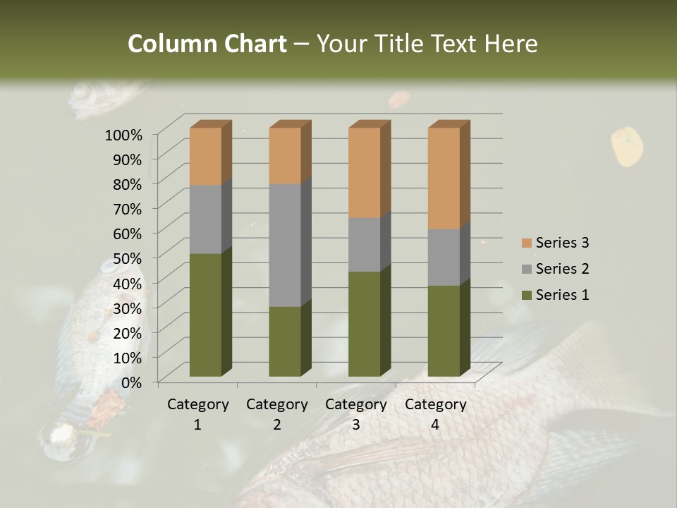 A Group Of Fish Floating On Top Of A Body Of Water PowerPoint Template