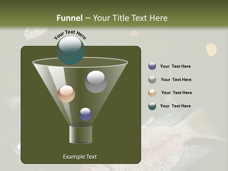 A Group Of Fish Floating On Top Of A Body Of Water PowerPoint Template