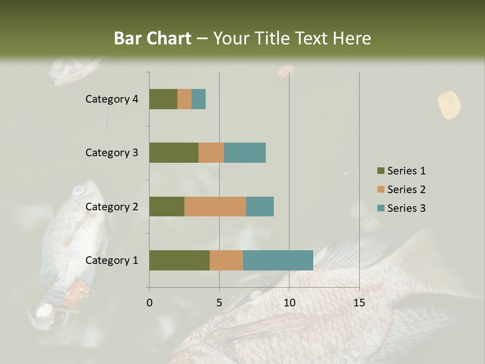 A Group Of Fish Floating On Top Of A Body Of Water PowerPoint Template