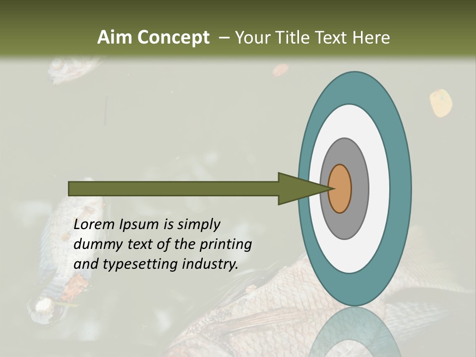 A Group Of Fish Floating On Top Of A Body Of Water PowerPoint Template