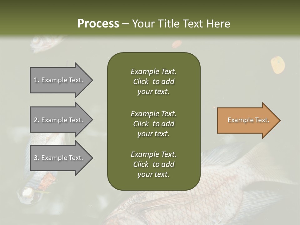 A Group Of Fish Floating On Top Of A Body Of Water PowerPoint Template