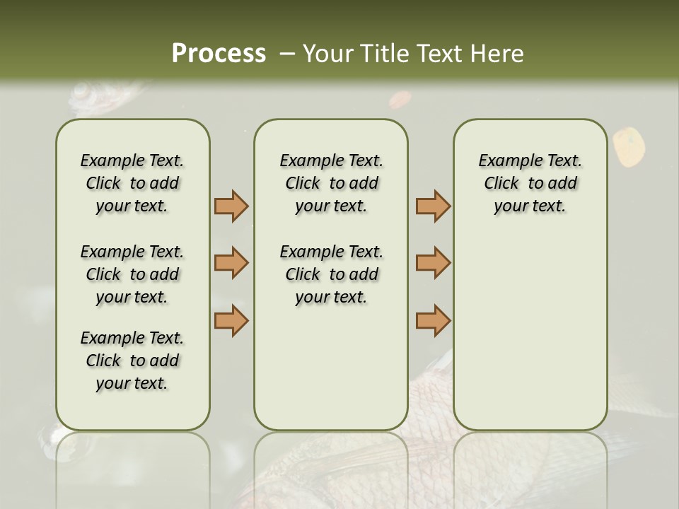 A Group Of Fish Floating On Top Of A Body Of Water PowerPoint Template