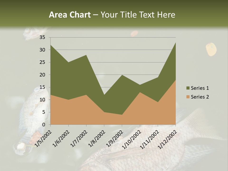 A Group Of Fish Floating On Top Of A Body Of Water PowerPoint Template