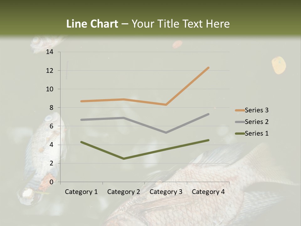 A Group Of Fish Floating On Top Of A Body Of Water PowerPoint Template