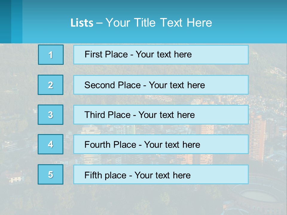 An Aerial View Of A City With Mountains In The Background PowerPoint Template