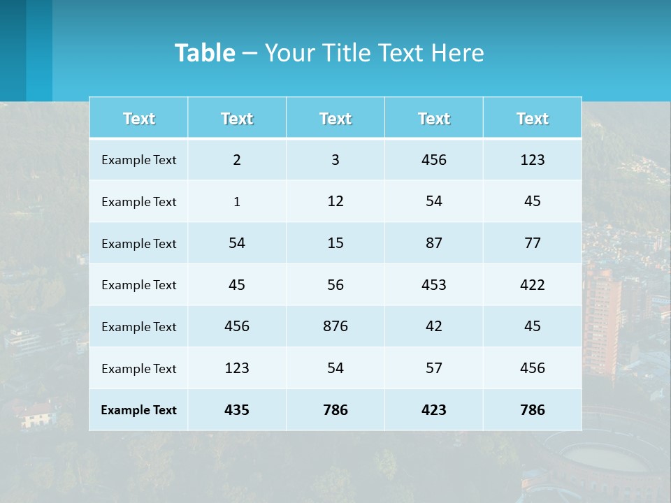 An Aerial View Of A City With Mountains In The Background PowerPoint Template