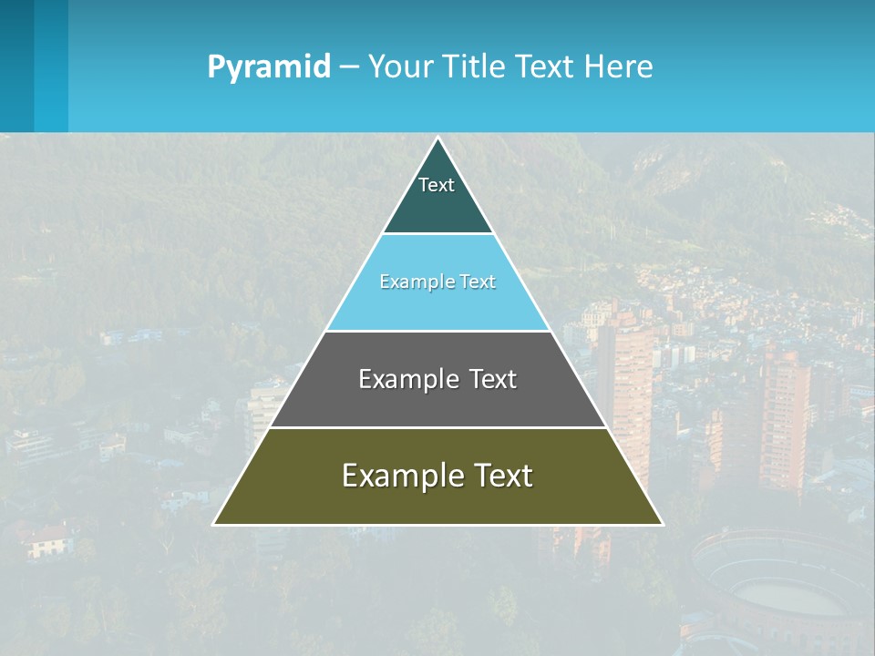 An Aerial View Of A City With Mountains In The Background PowerPoint Template