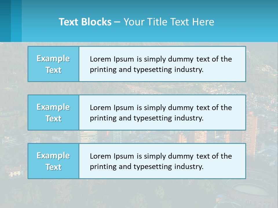 An Aerial View Of A City With Mountains In The Background PowerPoint Template