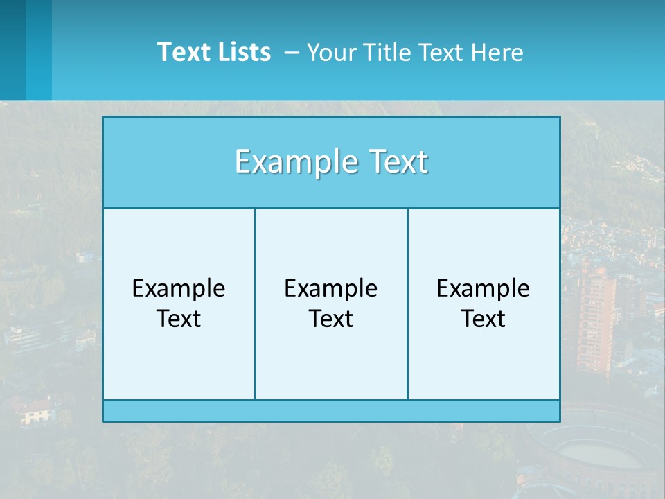 An Aerial View Of A City With Mountains In The Background PowerPoint Template
