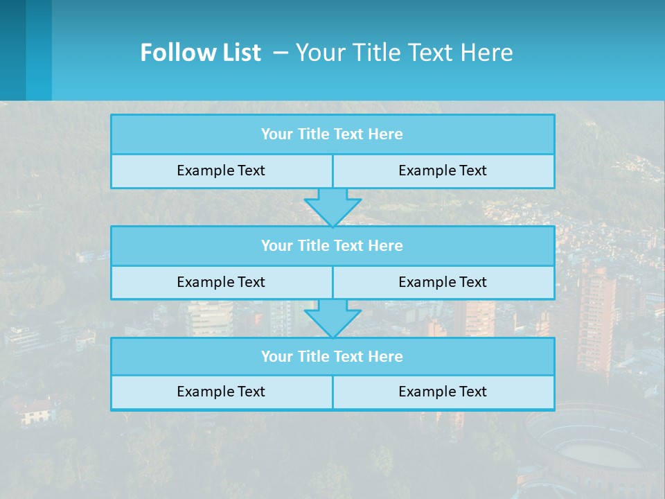 An Aerial View Of A City With Mountains In The Background PowerPoint Template