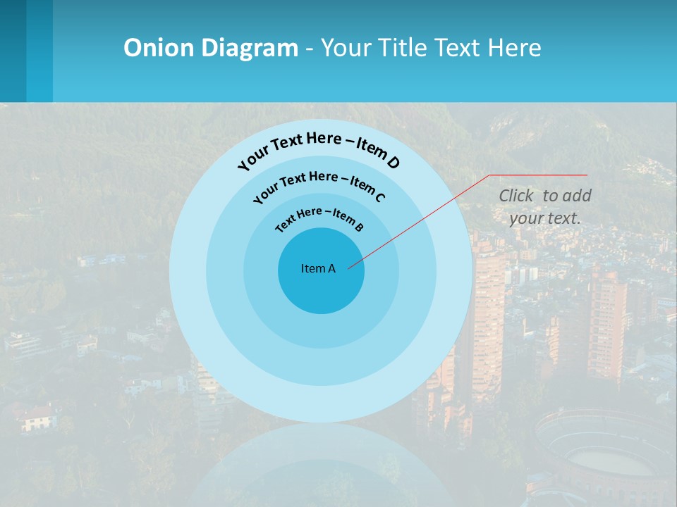 An Aerial View Of A City With Mountains In The Background PowerPoint Template