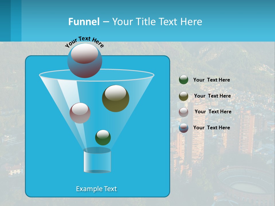 An Aerial View Of A City With Mountains In The Background PowerPoint Template